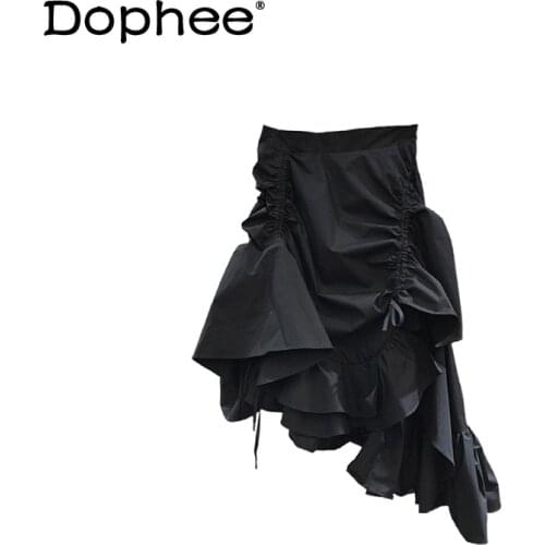 Dophee Asymmetrical Skirts