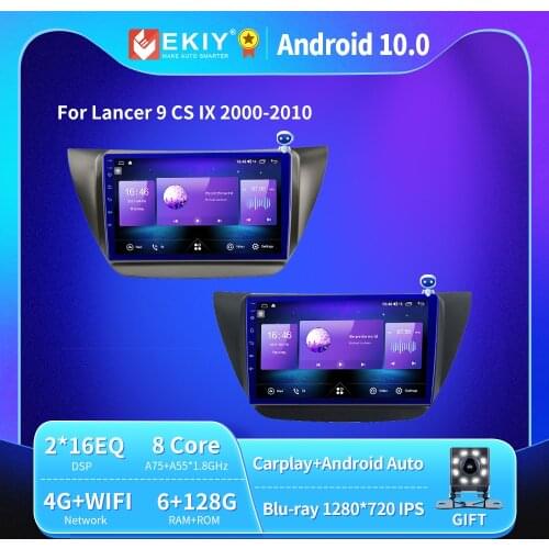 EKIY 36EQ 4G LTE Android 9.0 Car Radio For MITSUBISHI LANCER IX 2006-2010 Mutimedia Video Player Navigation BT GPS Stereo 7850