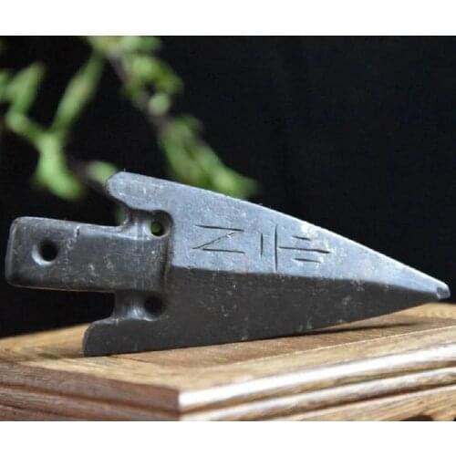 Hongshan Culture Archaize Black Iron Meteorite Sculpture Arrow Statue Home Decoration Arts and Crafts