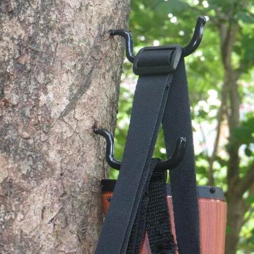 Archery Bow Hook RealTreestand Bow Hangers Bow Gear Holder Outdoor Hunting Accessory Black