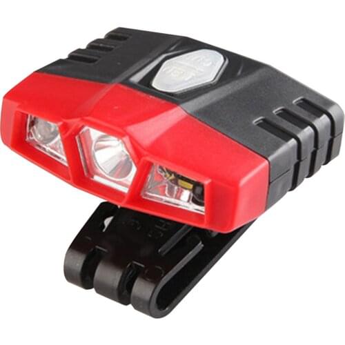 Cap Hat Light 3-LED Headlamp Rotatable Ball Cap Visor Light Hat Light Hands-Free for Hunting Camping Fishing &T8