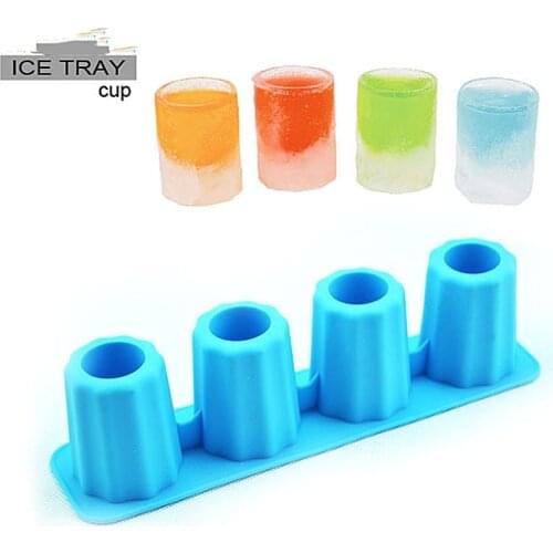 Ice Cube Tray Mold Makes Shot Glasses Ice Mould Novelty Gifts Ice Tray Summer Drinking Tool Ice Shot Glass Mold