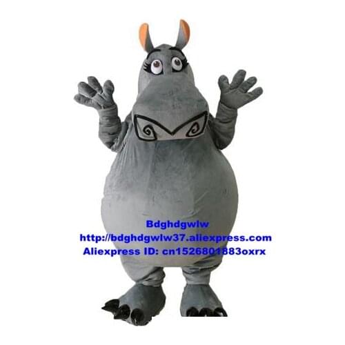 Madagascar Gloria Hippo River Horse Hippopotamus Mascot Costume Adult Cartoon Character Supermarket Advertising Campaign zx358