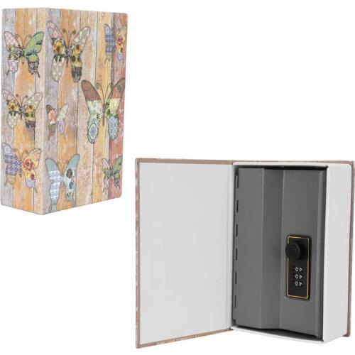 Mini Simulation Book Safe Storage Box Money Cash Jewelry Security Lock Case for Home Simulation Book New Fashion 18.2x11.8x5.7cm