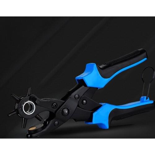 Multifunctional punch pliers. tool.Revolving Leather.Punch tool . Button. rivet. Eyelets.Belt Puncher Punch Round Hole