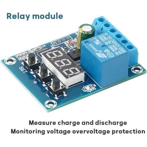 Voltage Detection Module Relay Circuit Measurement Charging and Discharging Monitoring Voltage Overvoltage Protection 5V/12V/24V