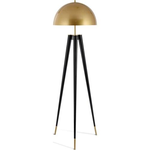 Post-modern designer creative office simple living room study metal personality tripod decoration floor lamp