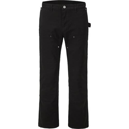 2021 new mens fashion zipper straight flared pants hip hop retro loose jeans