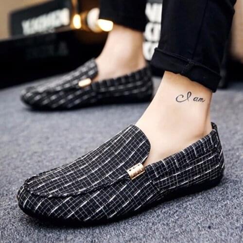Men Shoes Spring Autumn Breathable Fashion Weaving Woven Men Casual Flat Shoes Lace-up Loafers Comfortable Mocassins N10-31