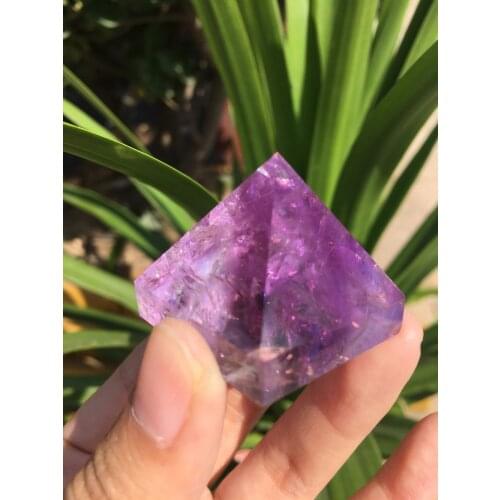 4cm Natural Amethyst Quartz Crystal Pyramid Healing China