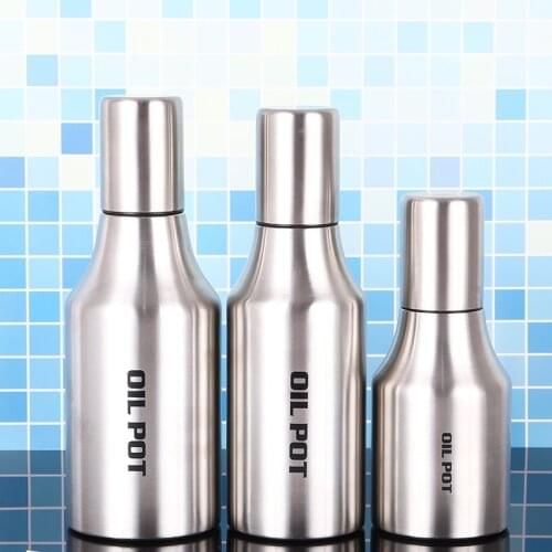 New kitchen supplies single stainless steel oil pot creative leak-proof oil pot gift oil pot