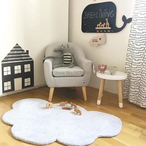 NEW Cloud Shaped Cotton Mats Childrens Game Crawling Mat Nordic Style