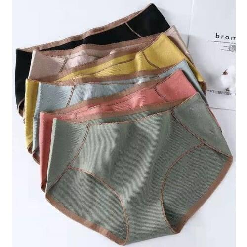 New Fashion Womens Cotton Panties Big Plus Size High Waist Seamless Briefs Underpants Female Lingerie 2XL-4XL