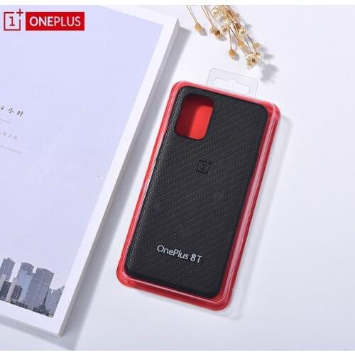 Oneplus 8T 7T Pro Carbon Fiber Mobile Phone Case Back Protective Carbon Luxury Cover Shell For 1+ One Plus 8T/8/7T Nord 10 & Box