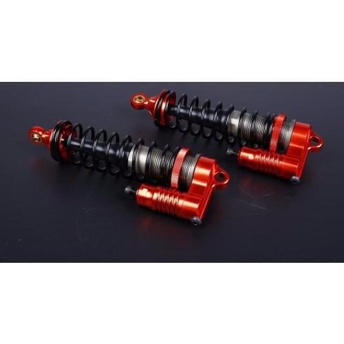 CNC Alloy Front & Rear Shocks Absorbers Set with Buffer Caps for Losi 5ive T Rovan LT King Motot X2