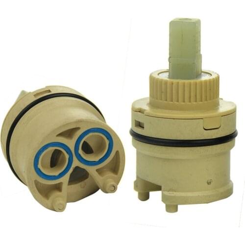 Factory direct selling 35/40mm flat foot empty on the sealing hot cold water spool faucet ceramic spool