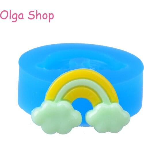 PYL151 29.2mm Rainbow Silicone Mould - Cake Decoration, Fondant, Resin, Polymer Clay, Gum Paste, Chocolate, Candy, Food Safe Wax
