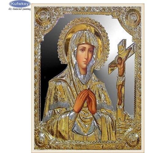 Religion virgin Jesus 5D diy Diamond Painting 3d Cross Stitch Full diamond embroidery Mosaic patterns beaded embroidery kits