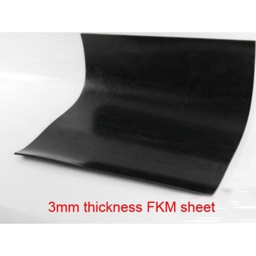 3mm FKM Rubber Plate FLUORINE SHEET Aflas Rubber Sheet FPM Viton Sheet Fluororubber Oil Heat Corrosion Acid-base Resistance