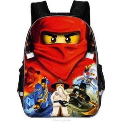11/13/16 Inch ninjago Game School Bags for Kindergarten Children kids School Backpack for Girls Boys Childrens Backpack