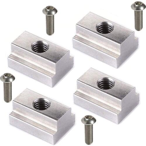 T Slot Nuts with Screw 3/8 inch -16 for Toyota Tacoma - Bed Rails Slats Bed Rack Rail Accessories 4 PACK