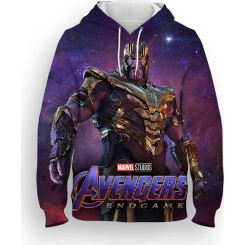 3D Print Oversized Thanos Men Sweatshirts Harajuku style Male Hoodies Streetwear Boy Girl Kids Spring Autumn Hoody