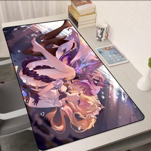 Genshin Impact Game Player Accessories Mouse Pad HD Mouse Pad Xxl Waterproof Keyboard Mouse Pad Gamers Must Custom Mouse Pad
