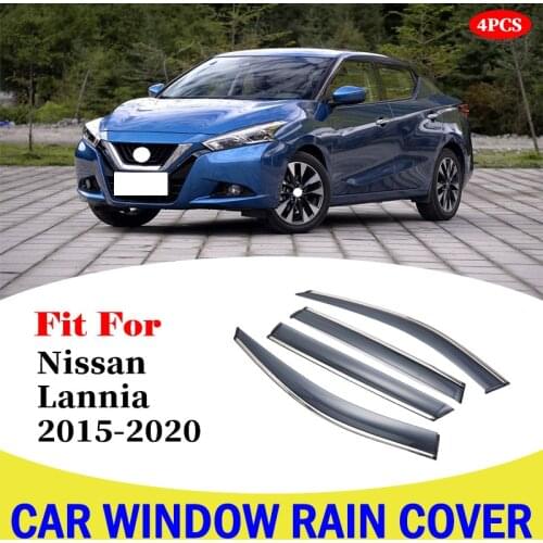 Car-styling Car Awnings Shelters Window Visors Sun Rain Shield Covers Accessories For Nissan Lannia 2015-2020 Rain shield
