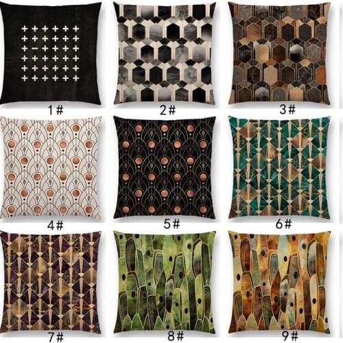 New Exotic Prints Gorgeous Geometric Pattern Beautiful Elegant Stripes Pretty Texture Home Cushion Cover Sofa Throw Pillow Case