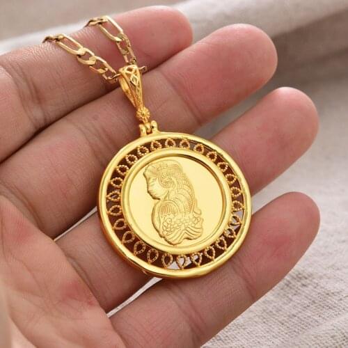 Dubai Africa beauty Copper Gold Color Necklace for Men Women Gold Color Chain Necklace Jewelry