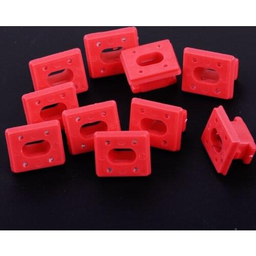 DWCX 10Pcs Red Dashboard Dash Trim Strip Inserts Clip Grommets 51458266814 Fit for BMW E46 3 Series E65 7 Series X3 E85