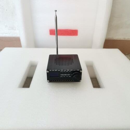 Finished SI4732 All Band Radio FM, AM (MW and SW) and SSB (LSB and USB)+ antenna + battery + black case