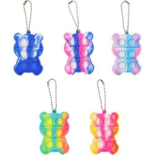 Soft Sensory Fidget Toy For Anxiety Stress Relief Autism Special Needs Relief in Children and Adults Bubble Bear Design Toys