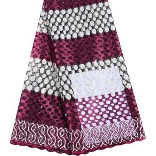 Classic African Lace Fabric High Quality French Tulle Lace Fabric Embroidered Nigerian Net Lace Fabrics For Wedding Dress S1508