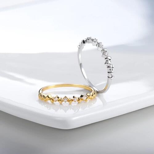 Womens Fashion Thin Ring Crystal Jewelry 2021 New Stackable Knuckle Ring Bague Femme Sister Gifts