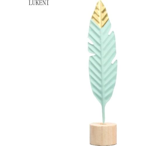 NORDIC CREATIVE IRON FEATHER BEDROOM METAL DECORATION FURNISHING HOME LIVING ROOM DECORATION GIFT DECORATION