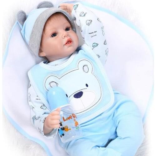 NPK Newborn doll reborn Babies Lifelike Silicone Reborn Baby Doll For Girls Kids Fashion Reborn Boencas Toy