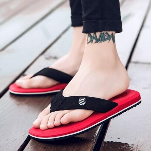 2021 Summer Mens Flip Flops Fashion High-Quality Beach Sandals Non-Slip Comfortable Zapatos Hombre Casual Sandals And Slippers