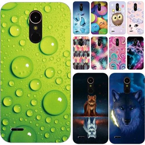 Soft Phone Case For LG K10 2017 X400 M250N Cases Panda Funda Colorful Flower Silicone TPU Back Cover Shell