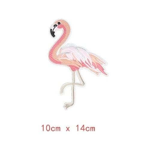 50pcs/Lot Turkey Flamingo Embroidery Patches Letters Clothing Decoration Accessories Diy Iron Heat Transfer Applique Clothes