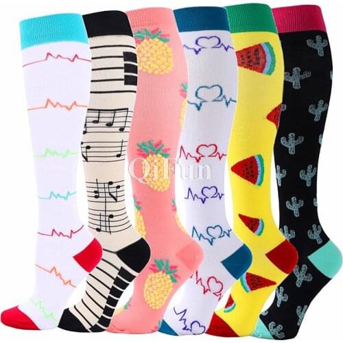 New Compression Stockings Pregnant Leg Support Anti Fatigue Pain Relief Knee Stockings 20-30 MmHg Outdoor Running Cycling Socks