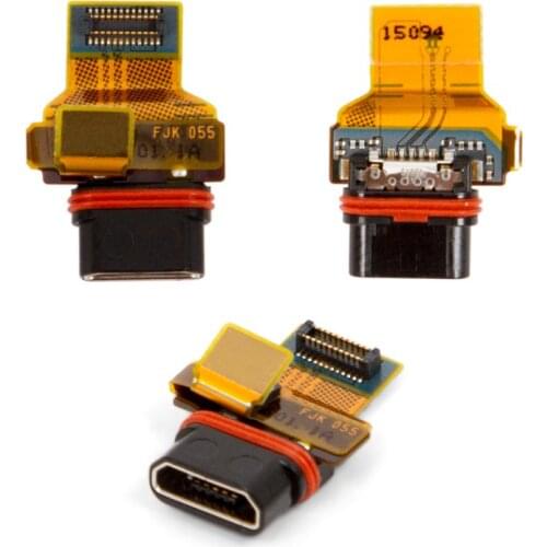 Flat Cable Compatible For SONY Z5 Compact Mini E5803 E5823(USB Charge Connector)Replacement Parts