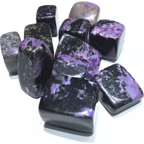 Natural Charoite healing crystal purple charoite tumbled stone