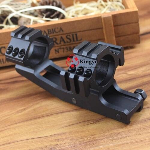 AR15 M4 One Piece Offset 30mm Scope Mount w/ Accessory Rails Picatinny Weaver Base