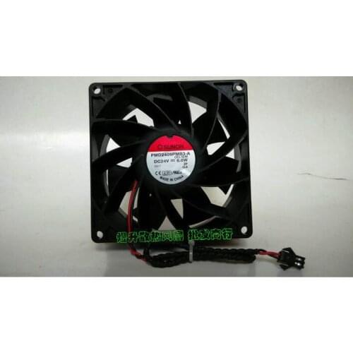 SUNON 9238 6.0W PMD2409PMB3-A (2).GN DC 24V 90*90*38MM 9cm 2-wire Inverter Fan