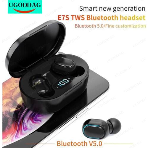 TWS Bluetooth 5.0 Earplugs wireless headset Sports Waterproof Bluetooth Earphones HIFI Stereo Noise Cancelling Headset Earbuds