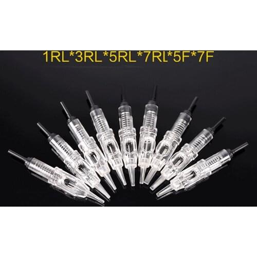 All-in-one easy cilck tattoo needle bayonet Cartridge needle all-throw type buckle-pattern-embroidery Lip Mist eyebrow integrat