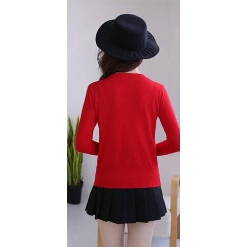 Sweater New 2020 Women Cardigan Knitted Sweater Coat Long Sleeve Female Casual V-Neck Short Woman Cardigans Tops LX1483 s