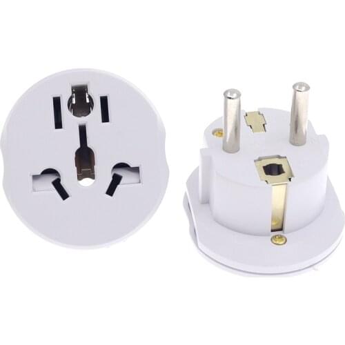 16A Universal EU(Europe) Converter Adapter 250V AC Travel Charger Wall Power Plug Socket Adapter High Quality Tools