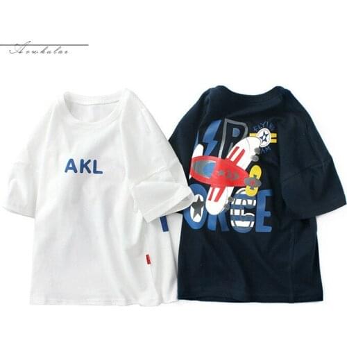 2020 Summer Kids T Shirts Boys Girls Fashion Leisure Pullover Cotton Short-sleeved T Shirts Kids Cartoon Print Short Sleeve